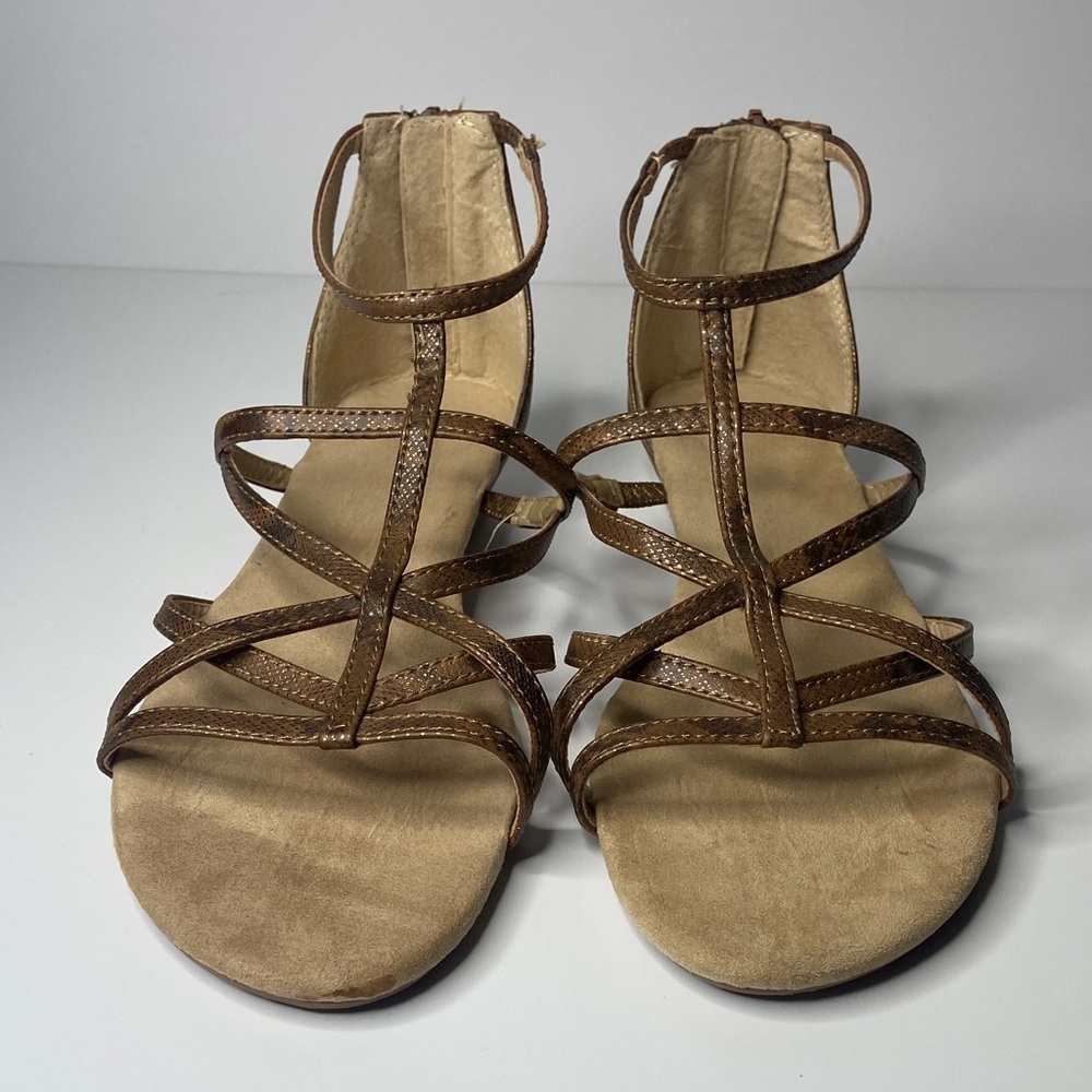 Avon Tan Strappy Sandals